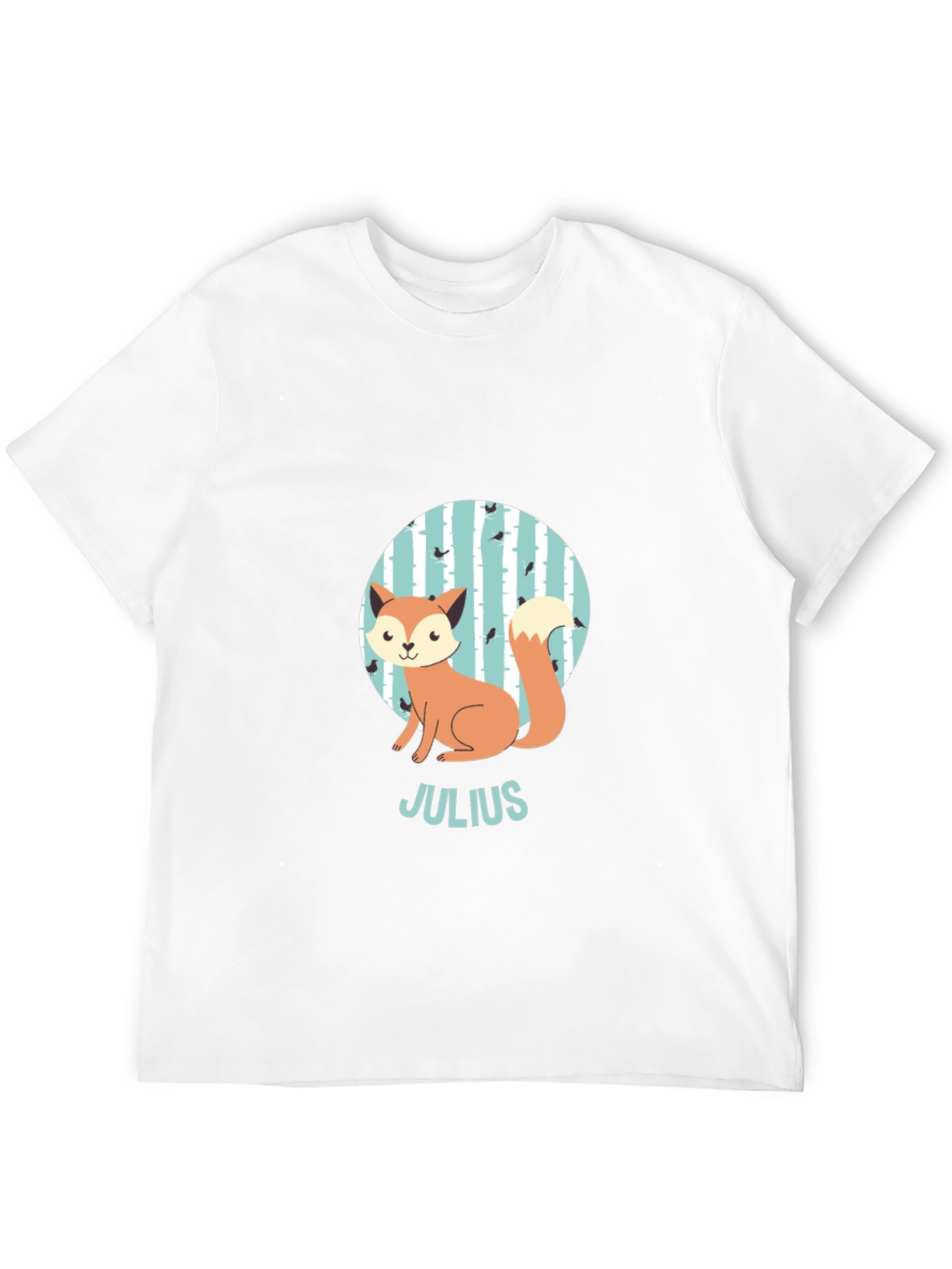 Cute Fox Julius Kids Personalized T-Shirt