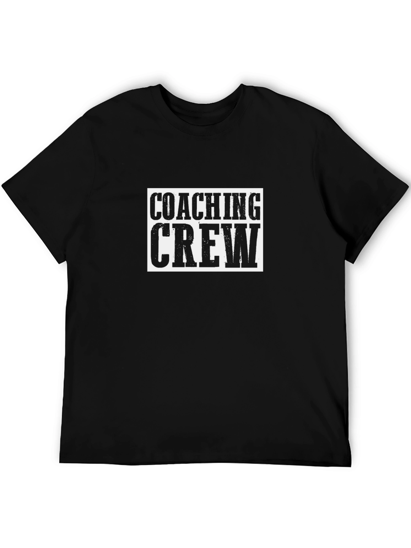 Coaching Crew T-Shirt - Bold Black Tee