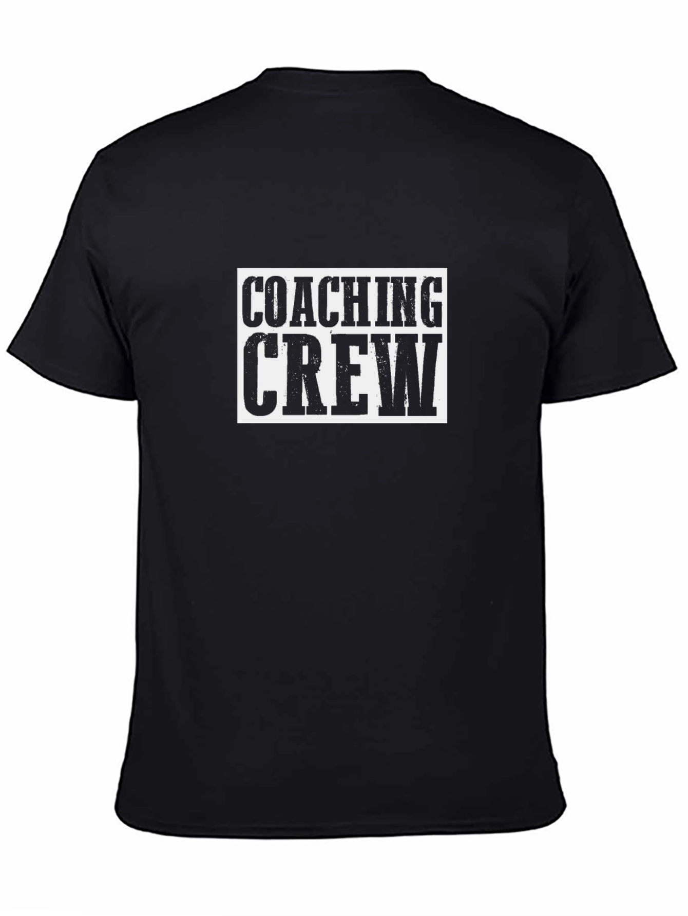 Coaching Crew T-Shirt - Bold Black Tee