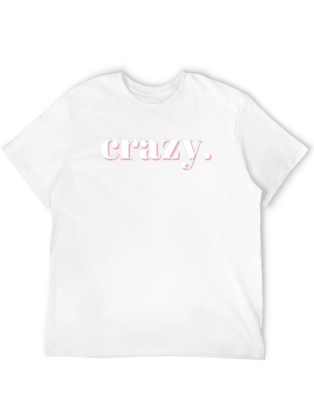 Crazy Graphic Tee - Black Cotton T-Shirt