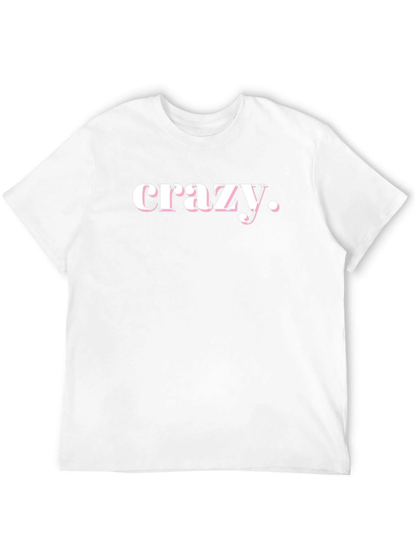Crazy Graphic Tee - Black Cotton T-Shirt
