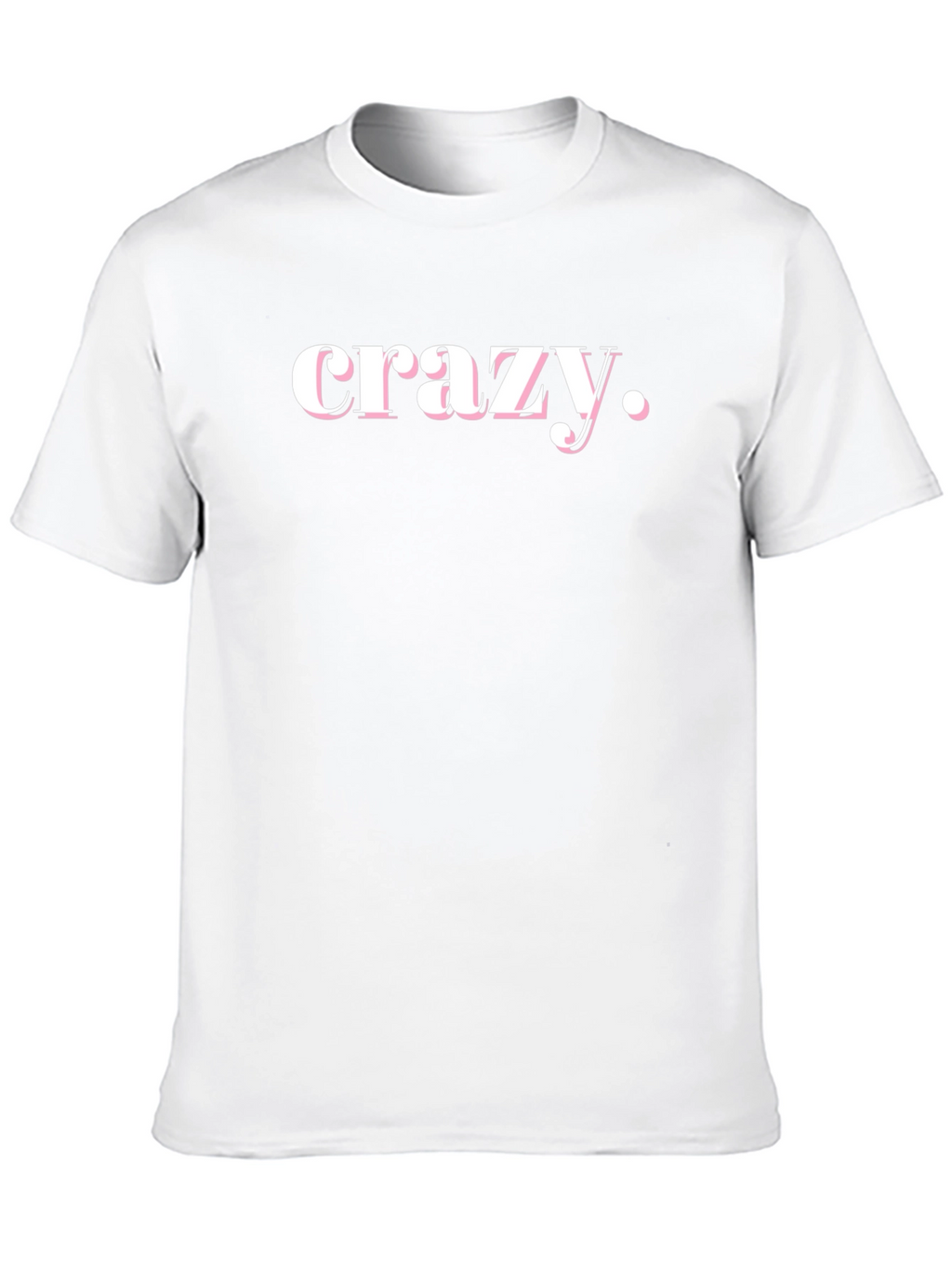 Crazy Graphic Tee - Black Cotton T-Shirt