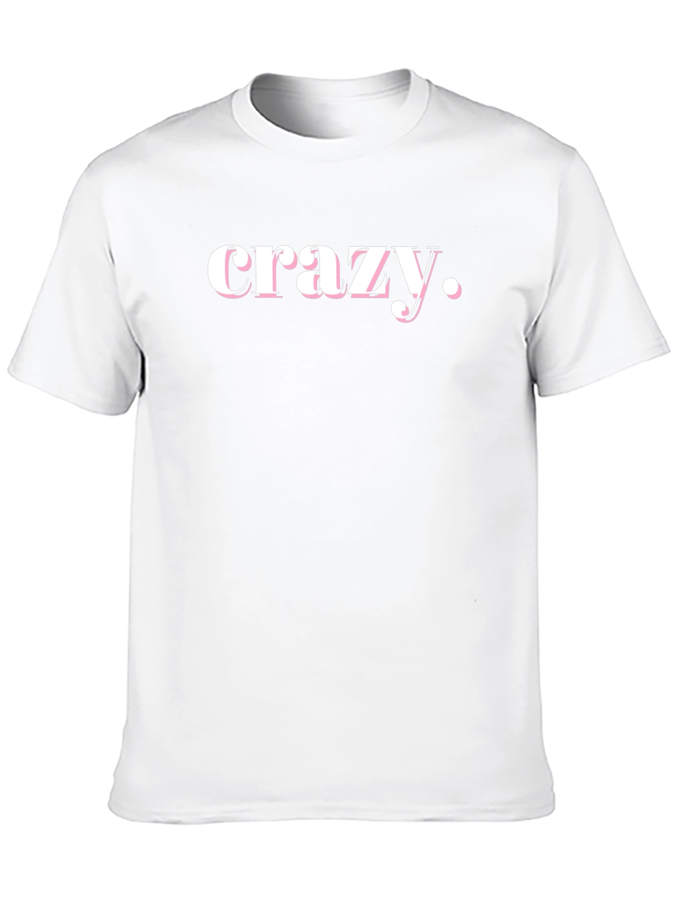 Crazy Graphic Tee - Black Cotton T-Shirt