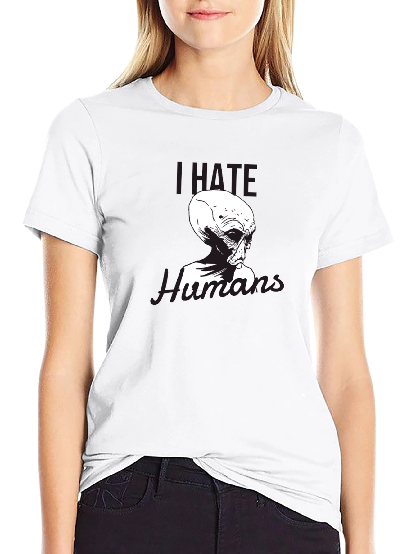 I Hate Humans Alien T-Shirt