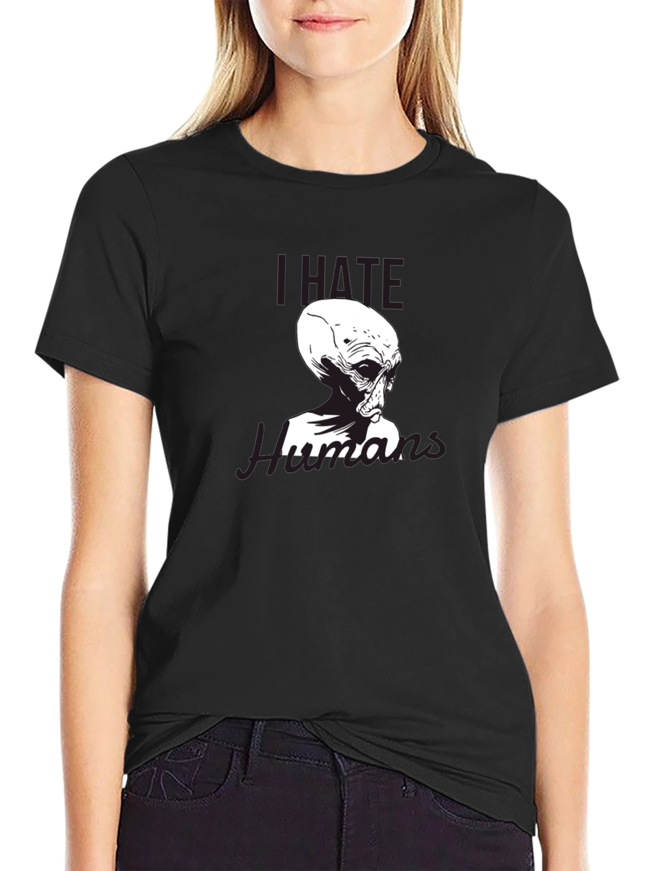 I Hate Humans Alien T-Shirt