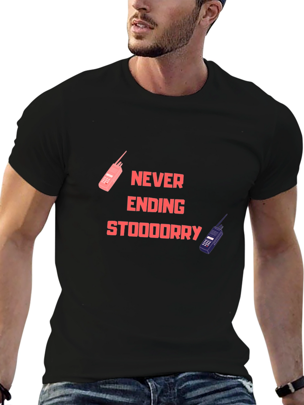Never Ending Stooooodorry Black T-Shirt