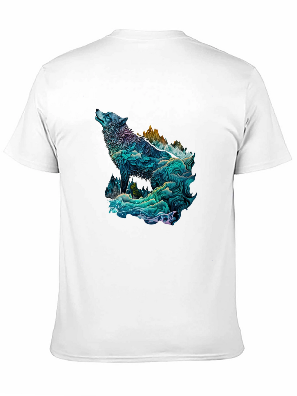 Wolf Mountain Graphic Tee - Unique Design