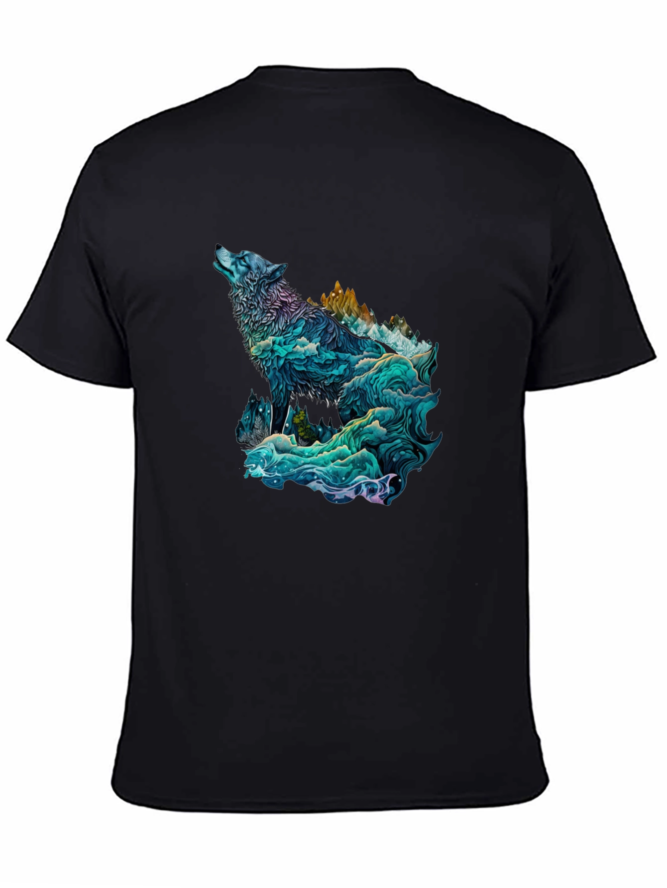 Wolf Mountain Graphic Tee - Unique Design