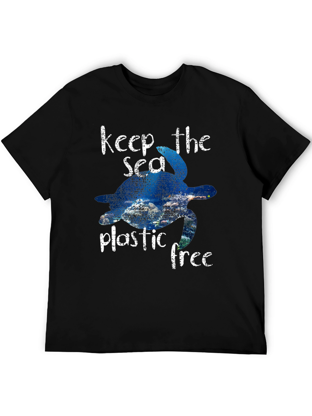 Keep the Sea Plastic Free Turtle Graphic Tee