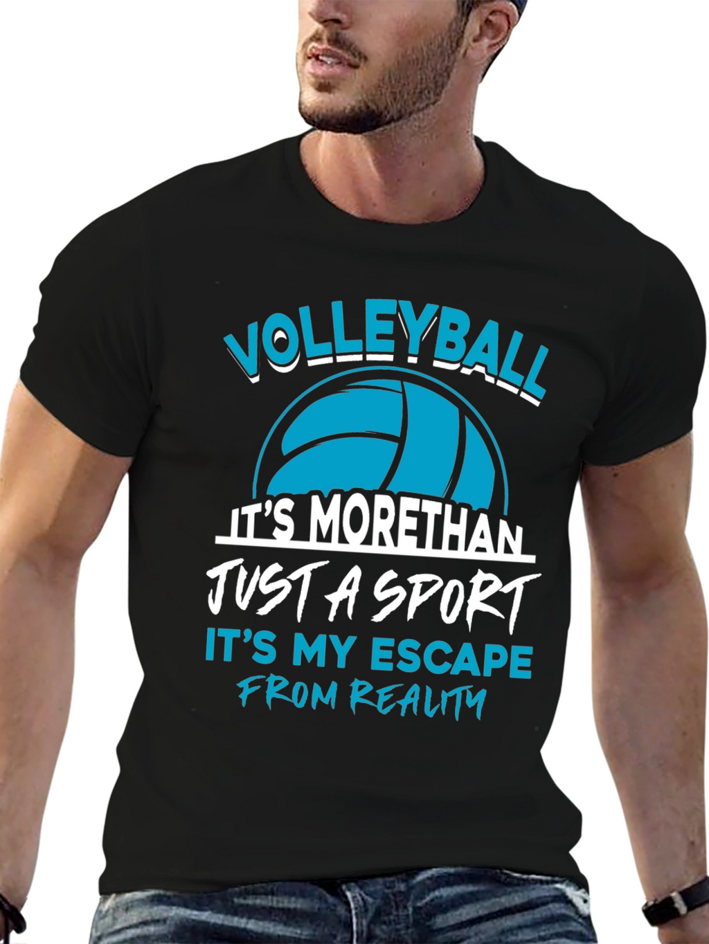 Volleyball Sport T-Shirt Escape from Reality