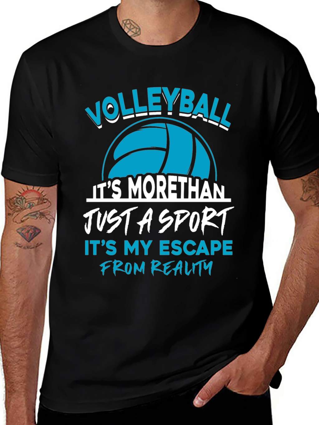 Volleyball Sport T-Shirt Escape from Reality