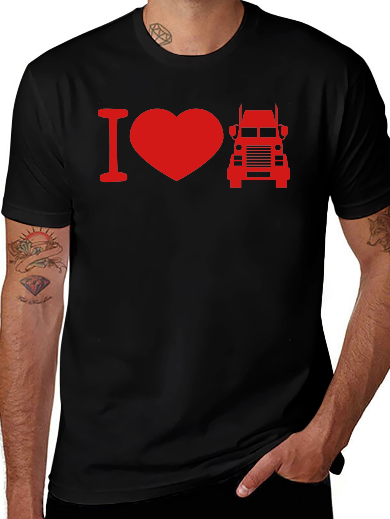 I Heart Trucks Black T-Shirt