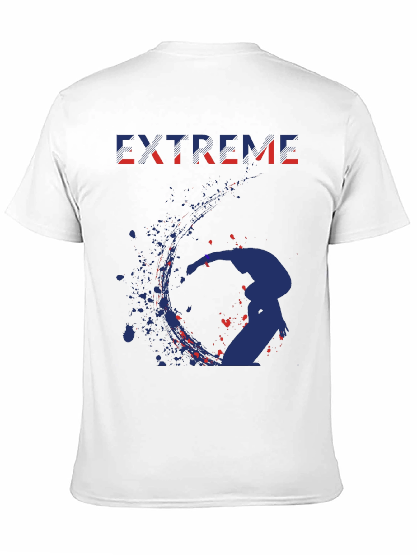 Extreme Graphic Print Black T-Shirt
