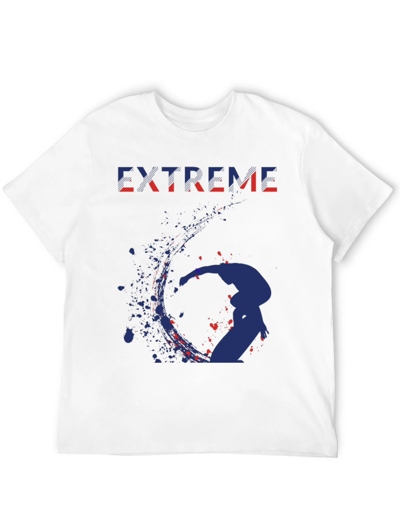 Extreme Graphic Print Black T-Shirt