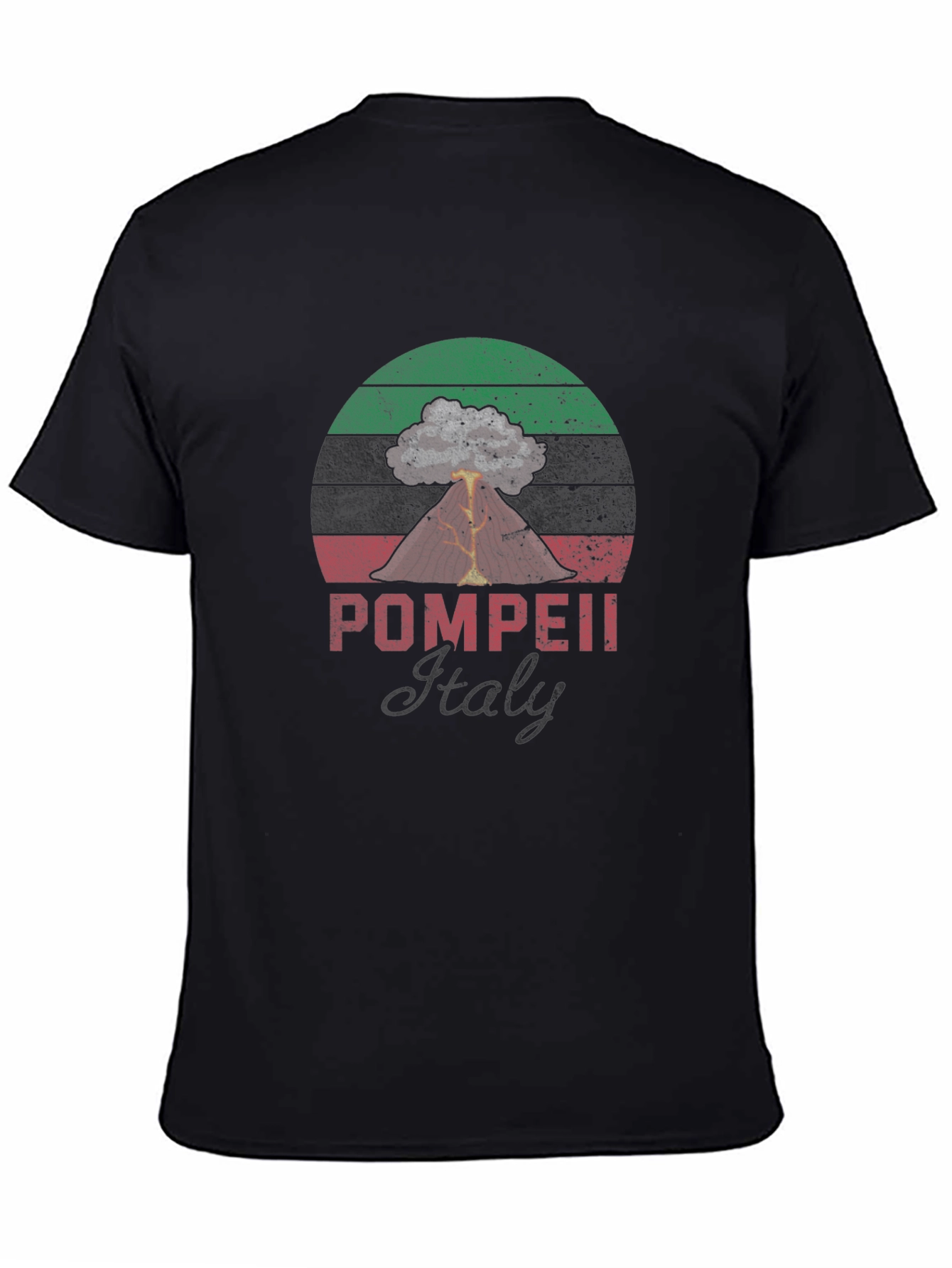 Pompeii Italy Volcano T-Shirt - Distressed Graphic Tee
