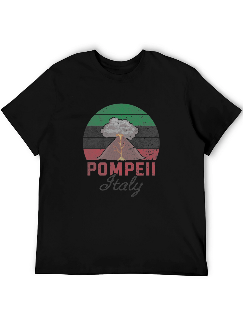 Pompeii Italy Volcano T-Shirt - Distressed Graphic Tee