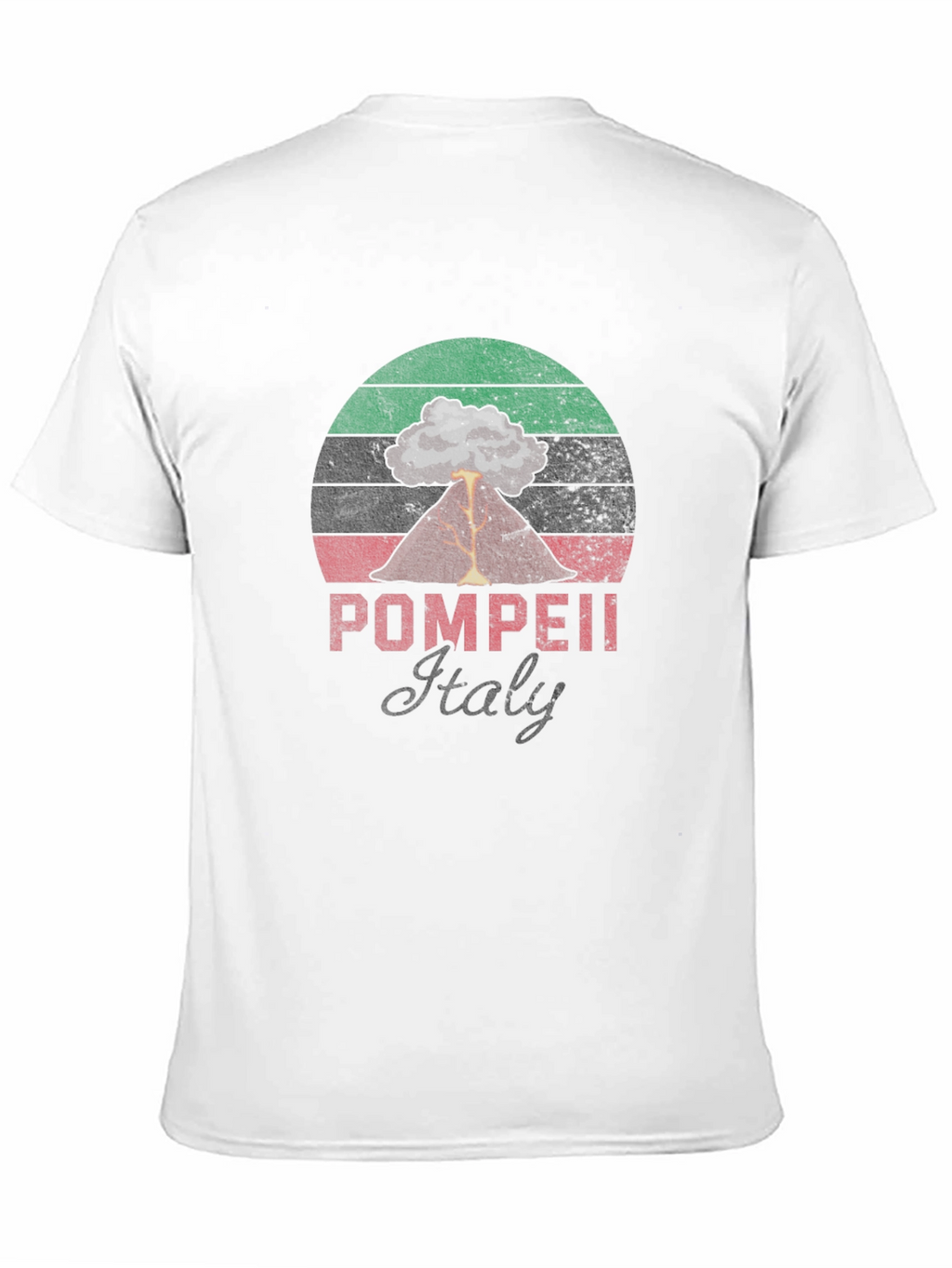 Pompeii Italy Volcano T-Shirt - Distressed Graphic Tee