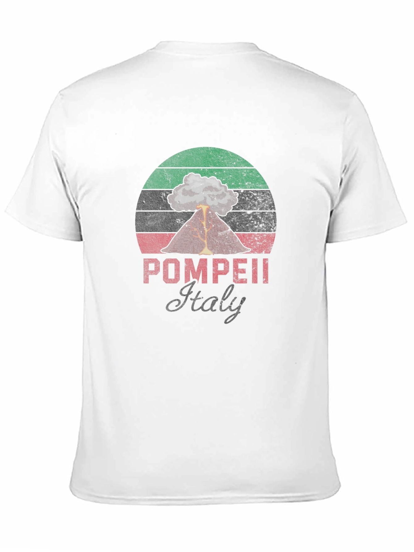 Pompeii Italy Volcano T-Shirt - Distressed Graphic Tee