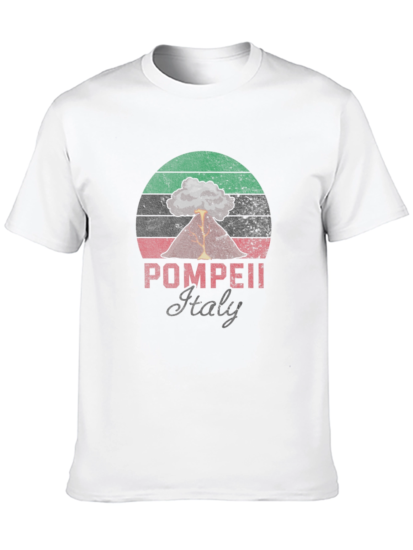 Pompeii Italy Volcano T-Shirt - Distressed Graphic Tee