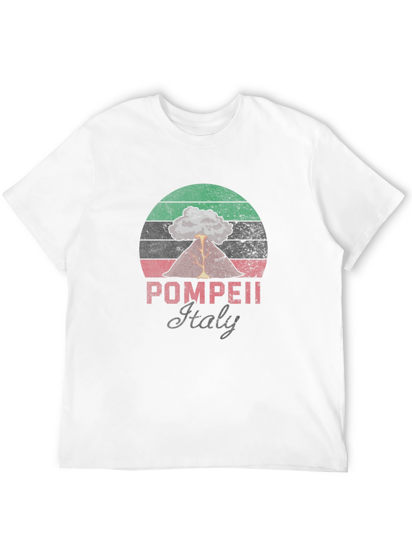Pompeii Italy Volcano T-Shirt - Distressed Graphic Tee