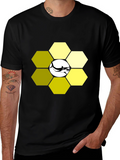 Hexagon Shark T-Shirt - Modern Graphic Tee