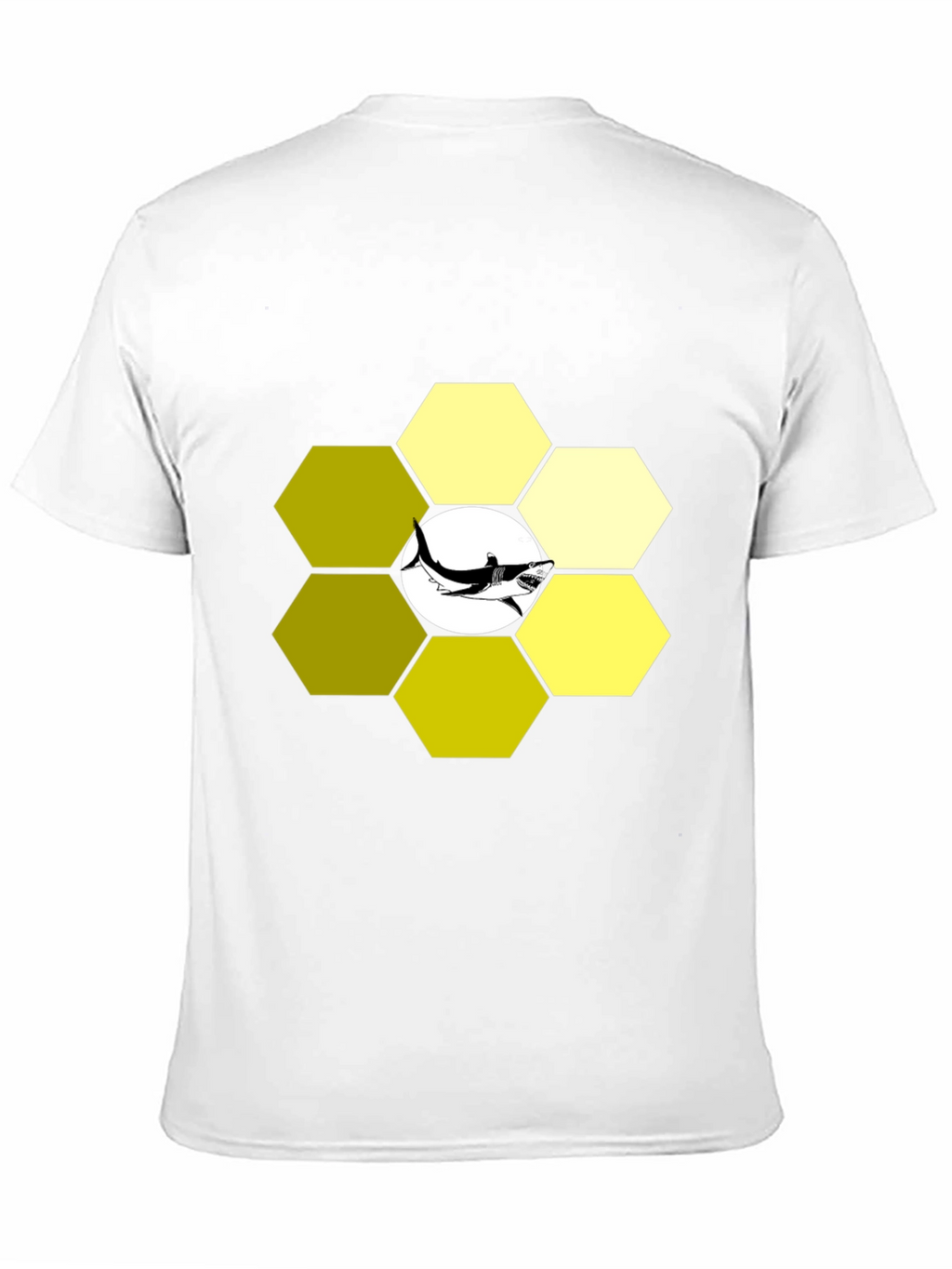 Hexagon Shark T-Shirt - Modern Graphic Tee