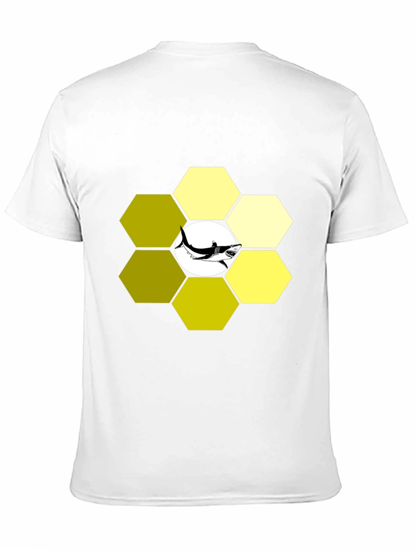 Hexagon Shark T-Shirt - Modern Graphic Tee