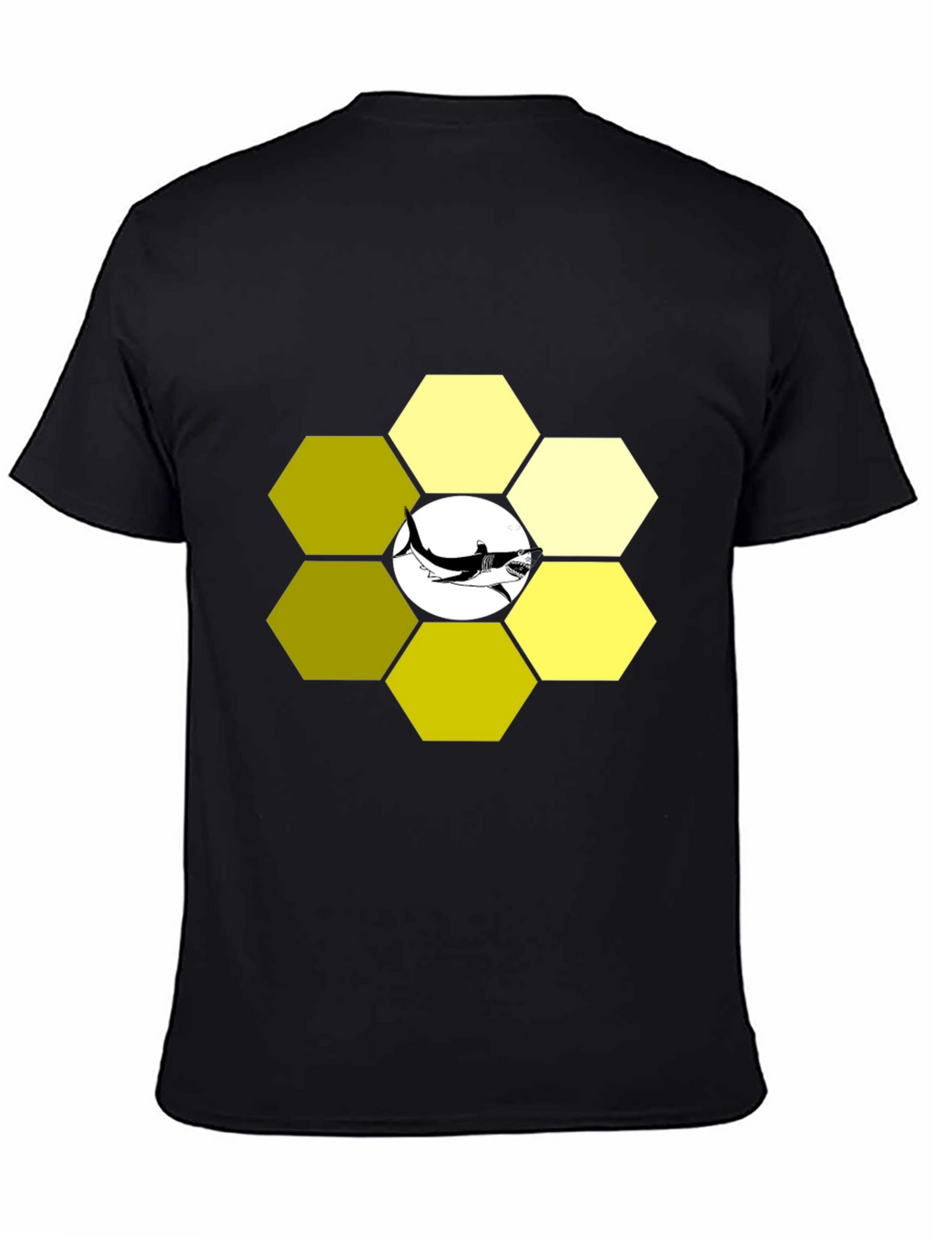 Hexagon Shark T-Shirt - Modern Graphic Tee