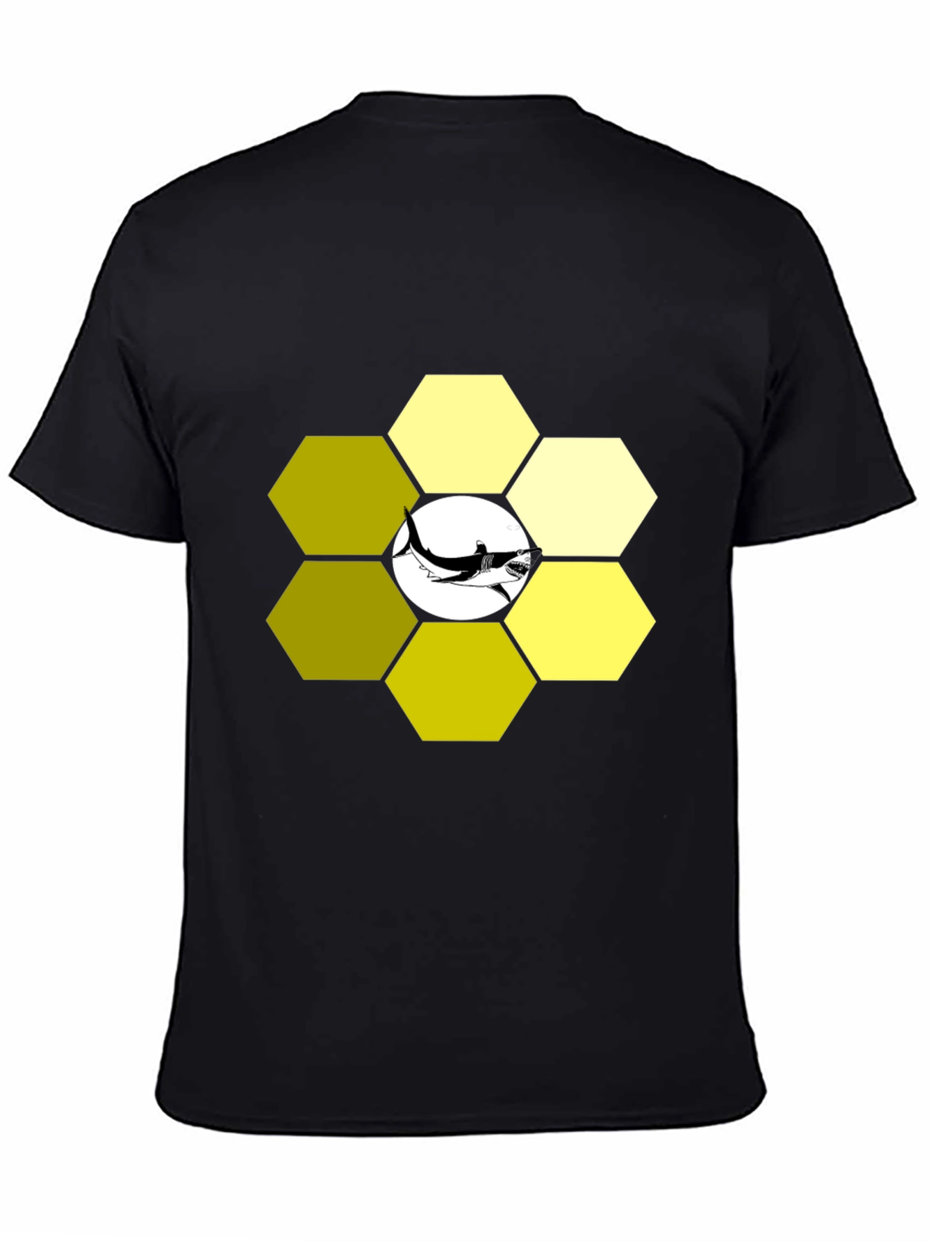 Hexagon Shark T-Shirt - Modern Graphic Tee
