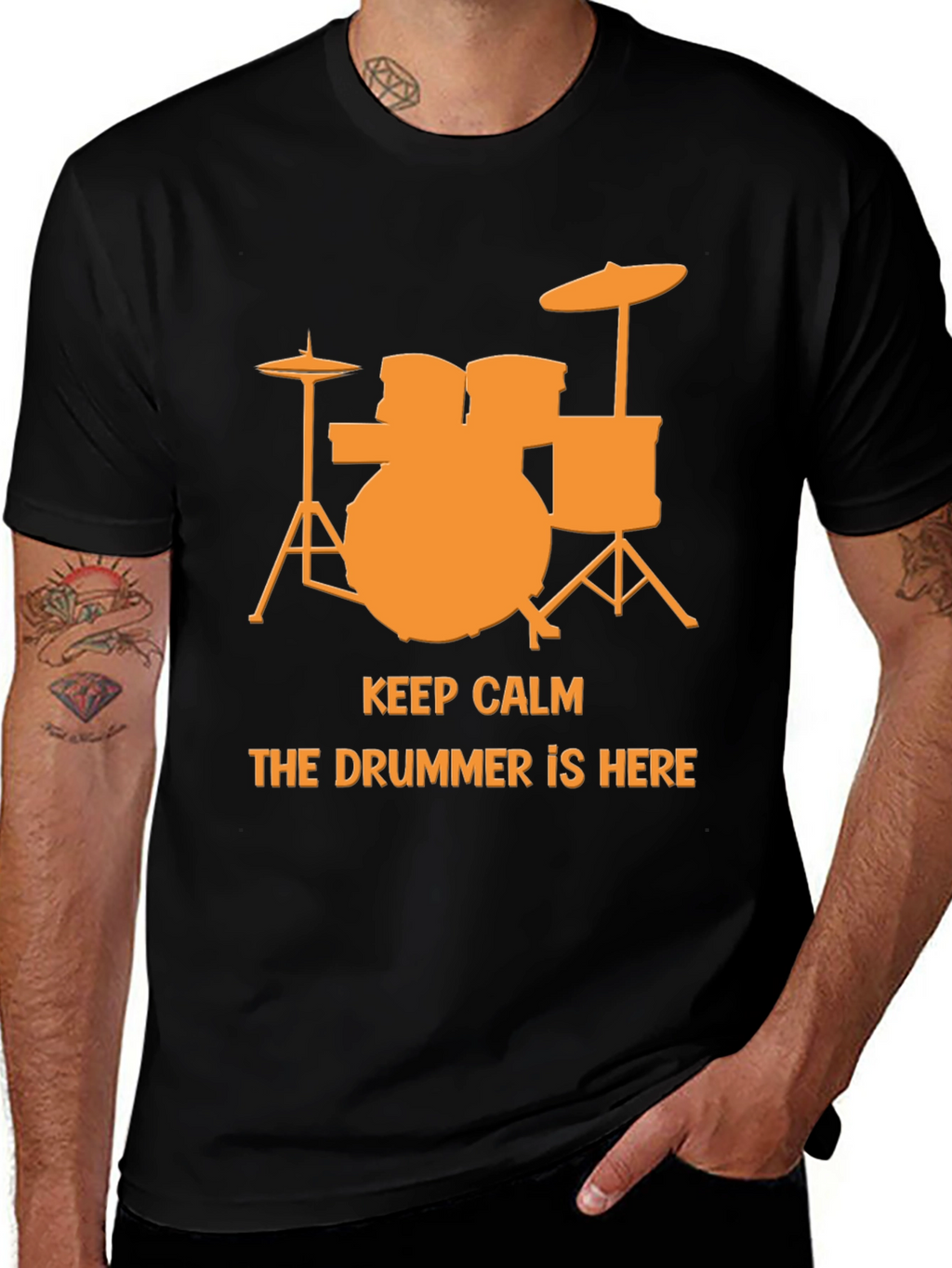 Keep Calm The Drummer Is Here T-Shirt