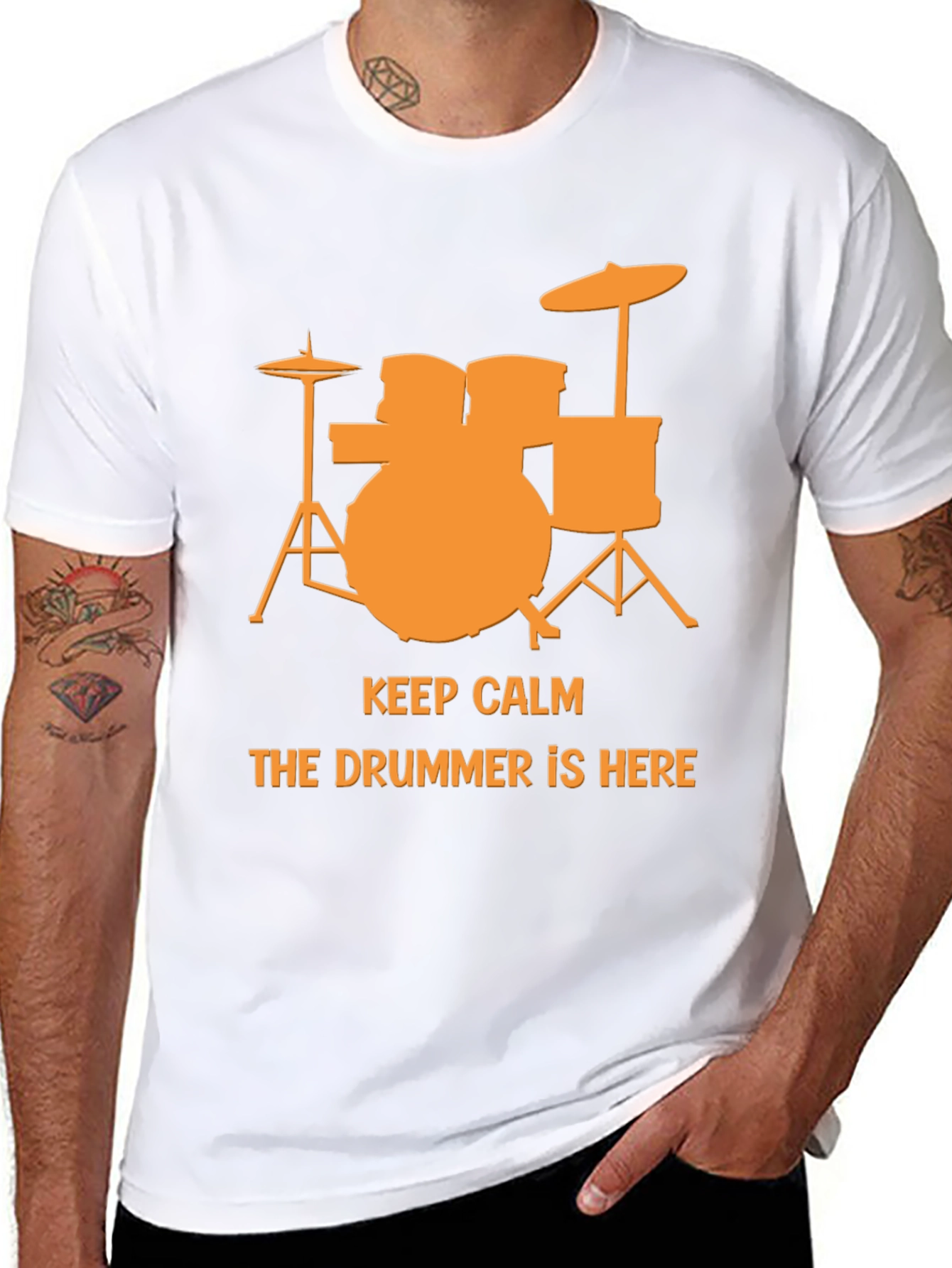 Keep Calm The Drummer Is Here T-Shirt