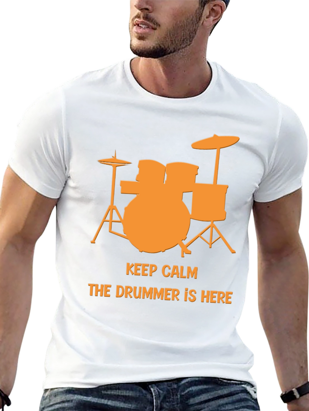 Keep Calm The Drummer Is Here T-Shirt