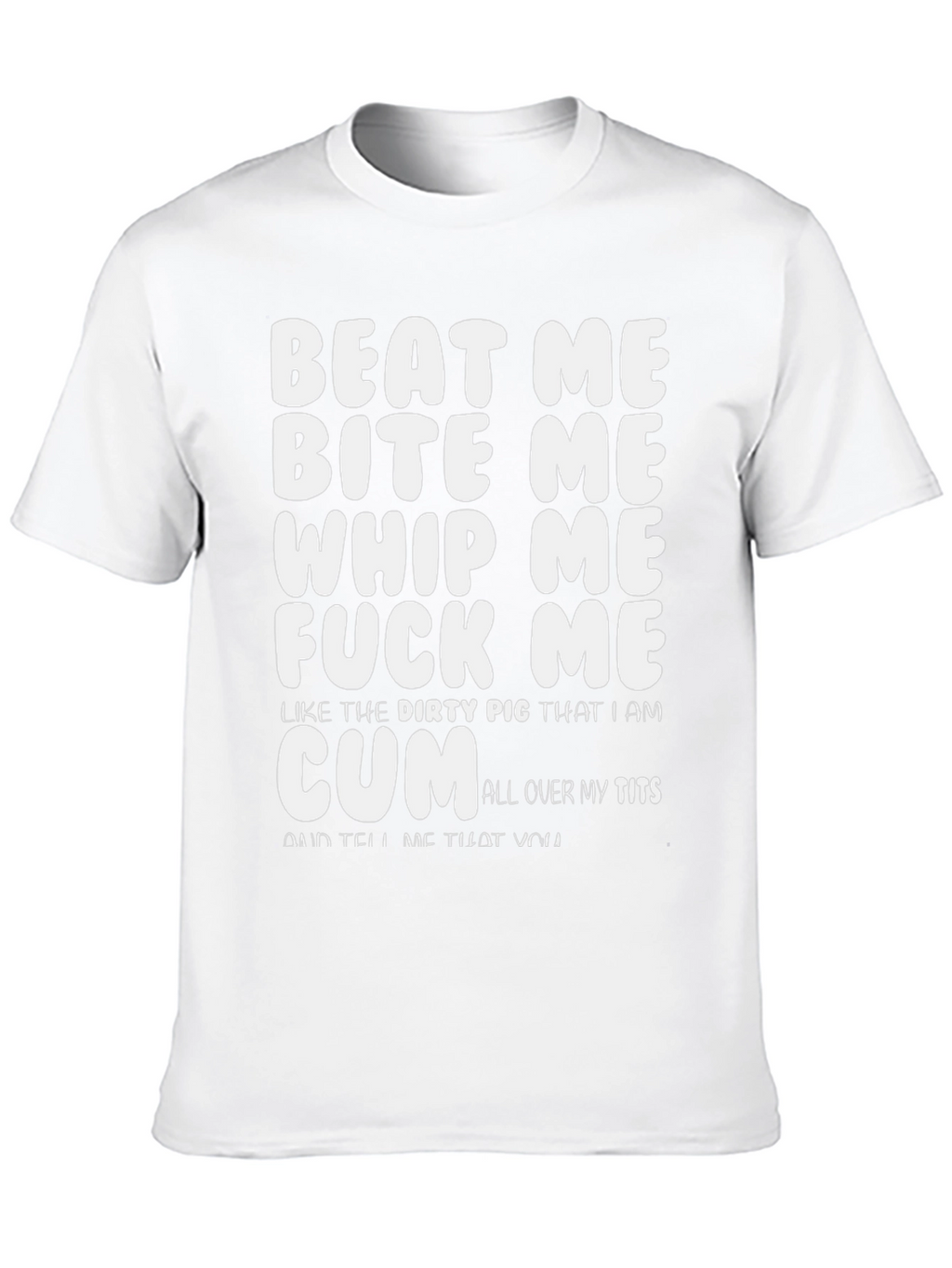 Provocative Graphic Print T-Shirt