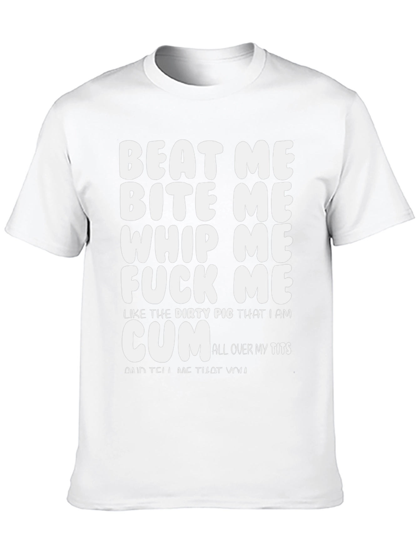 Provocative Graphic Print T-Shirt