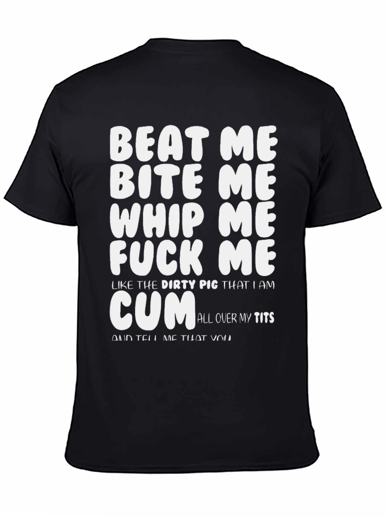 Provocative Graphic Print T-Shirt