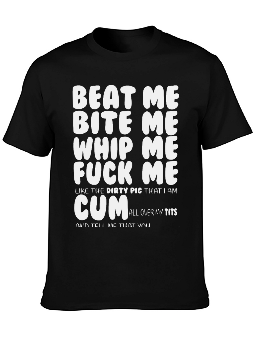 Provocative Graphic Print T-Shirt