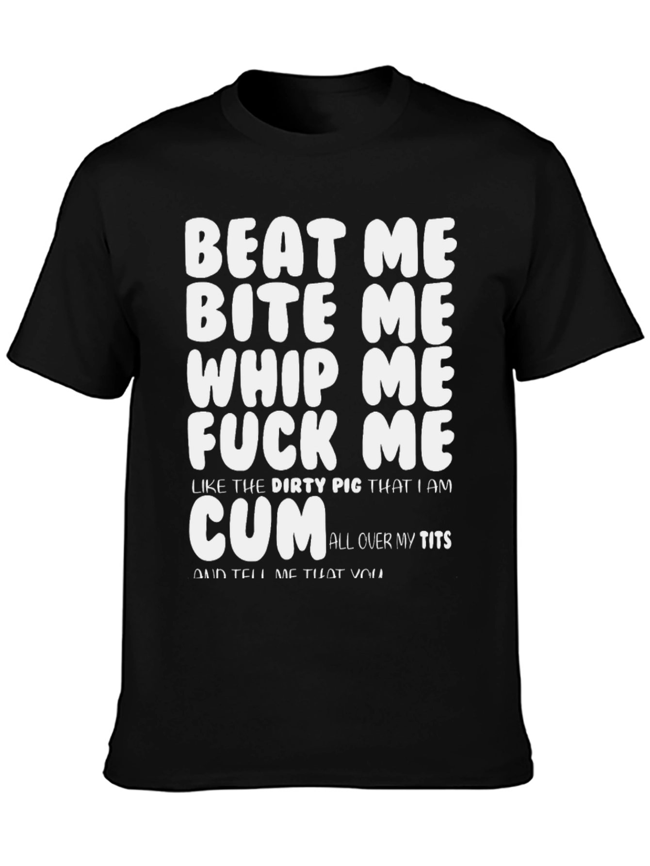 Provocative Graphic Print T-Shirt