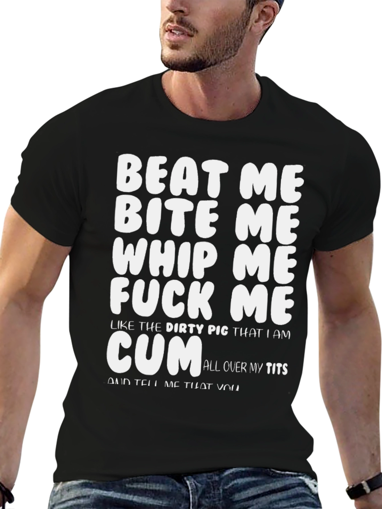 Provocative Graphic Print T-Shirt