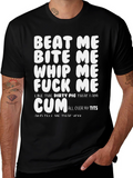 Provocative Graphic Print T-Shirt