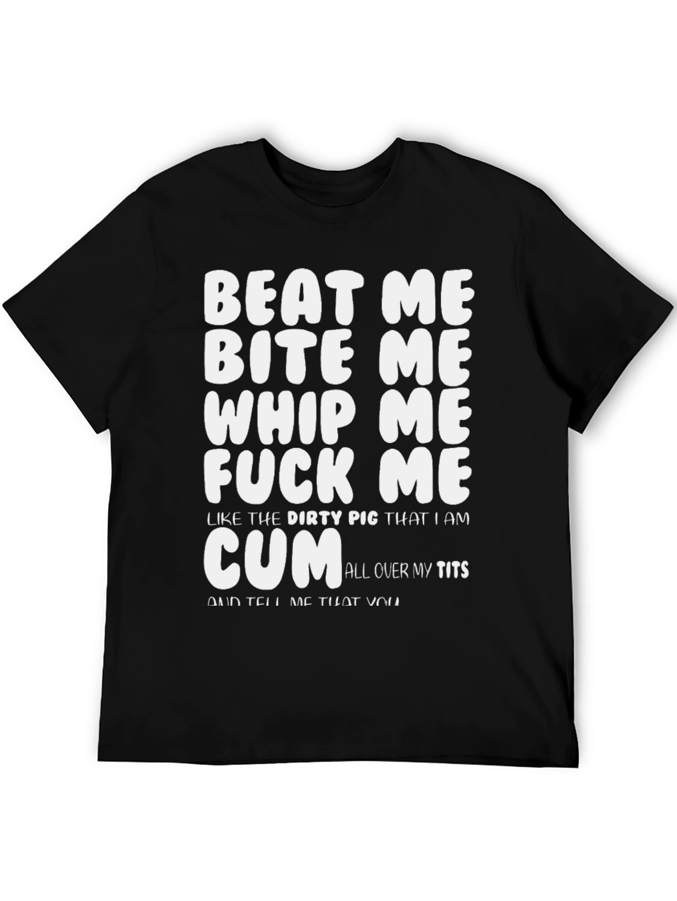 Provocative Graphic Print T-Shirt