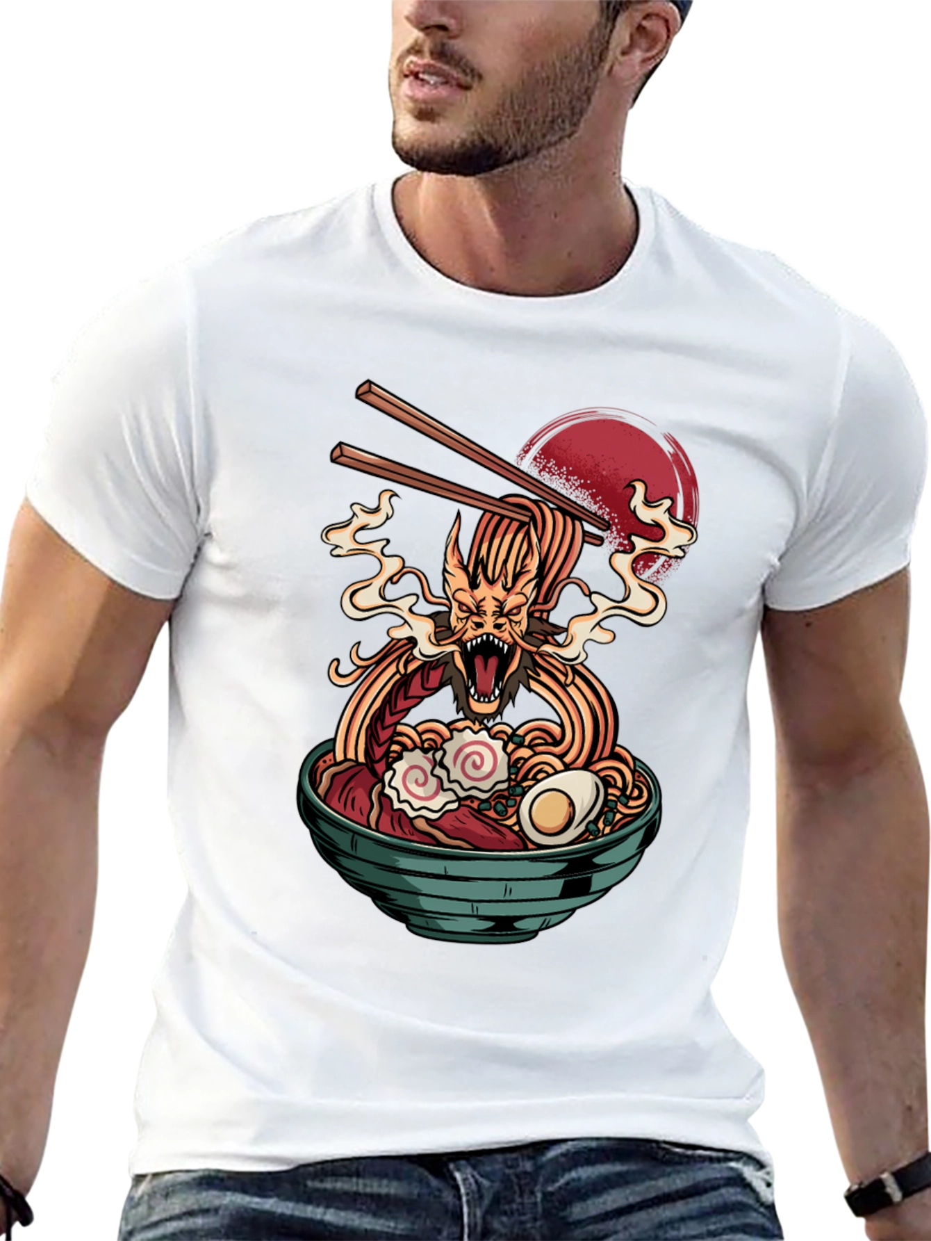 Dragon Ramen Black T-Shirt - Unique Graphic Tee