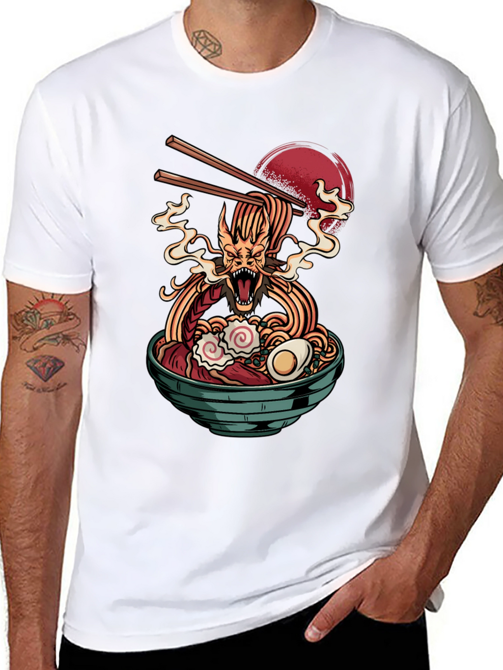 Dragon Ramen Black T-Shirt - Unique Graphic Tee