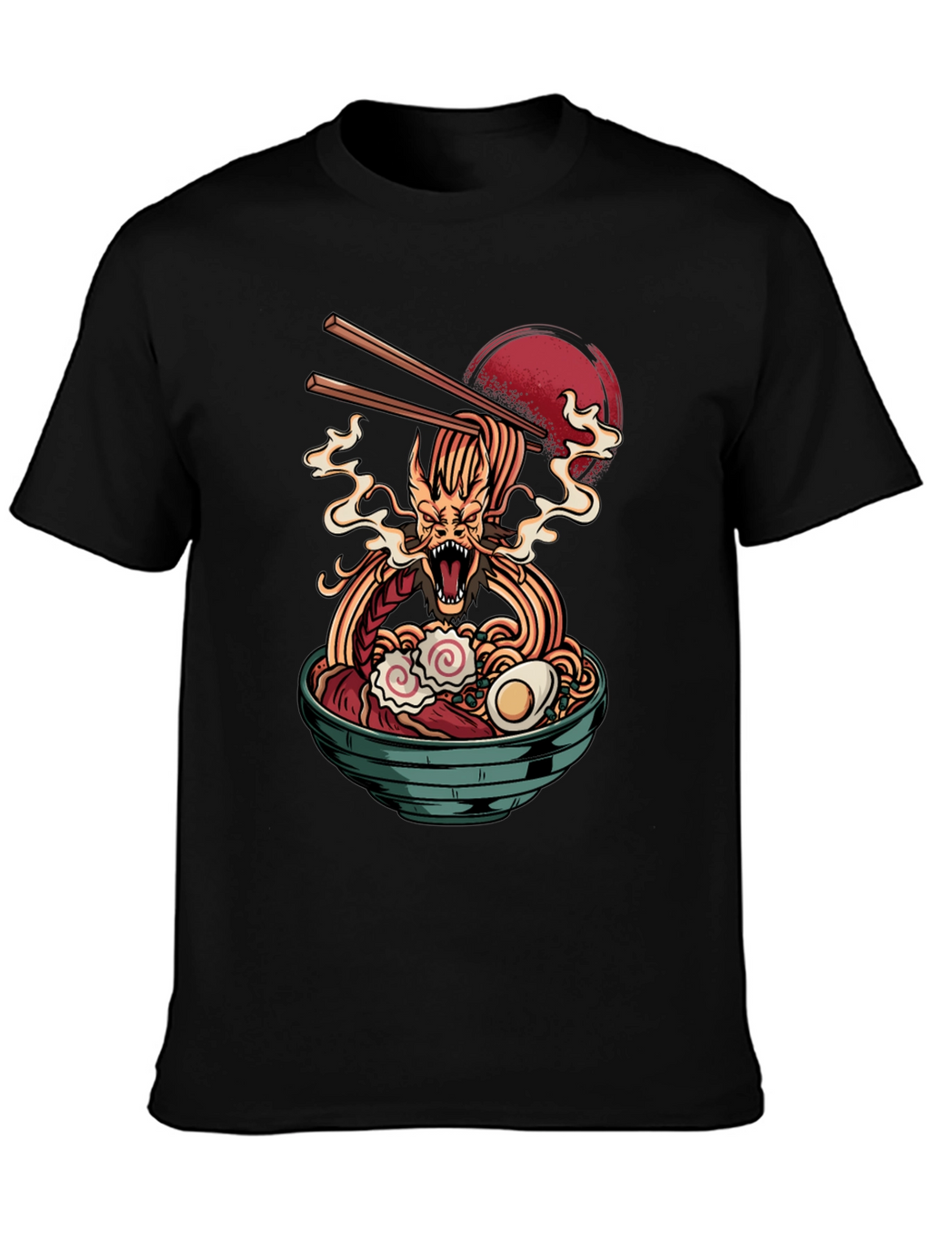 Dragon Ramen Black T-Shirt - Unique Graphic Tee