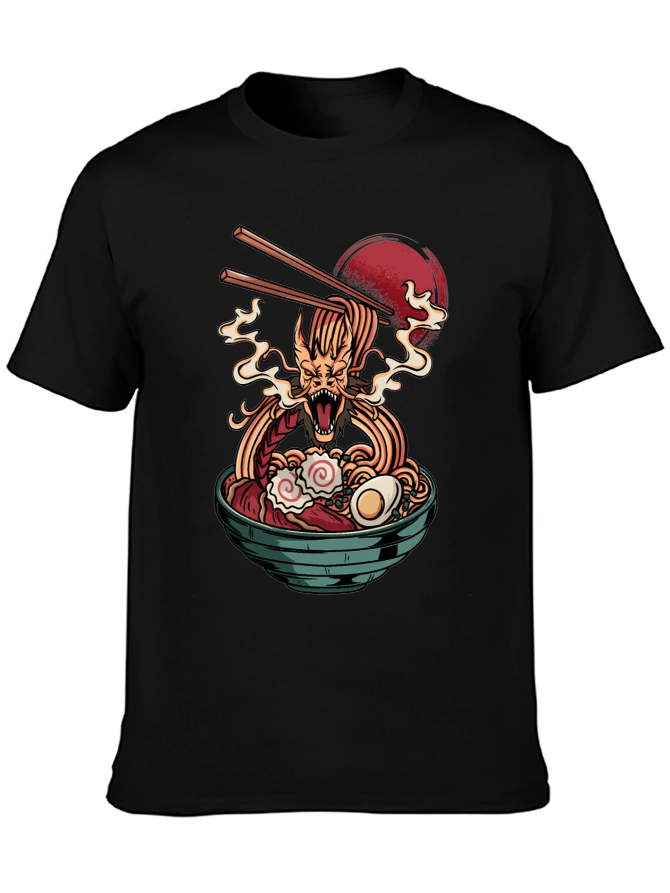 Dragon Ramen Black T-Shirt - Unique Graphic Tee