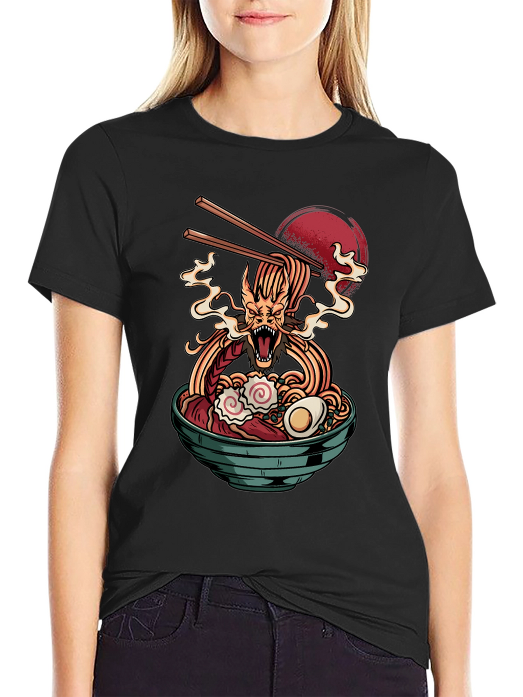 Dragon Ramen Black T-Shirt - Unique Graphic Tee