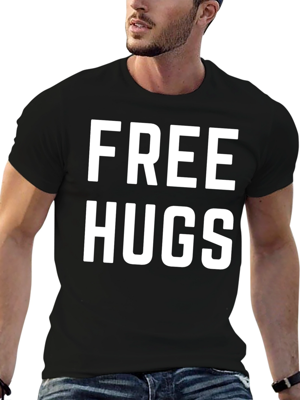 Free Hugs Graphic T-Shirt - Soft Cotton Blend