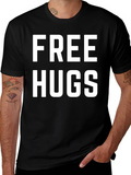 Free Hugs Graphic T-Shirt - Soft Cotton Blend