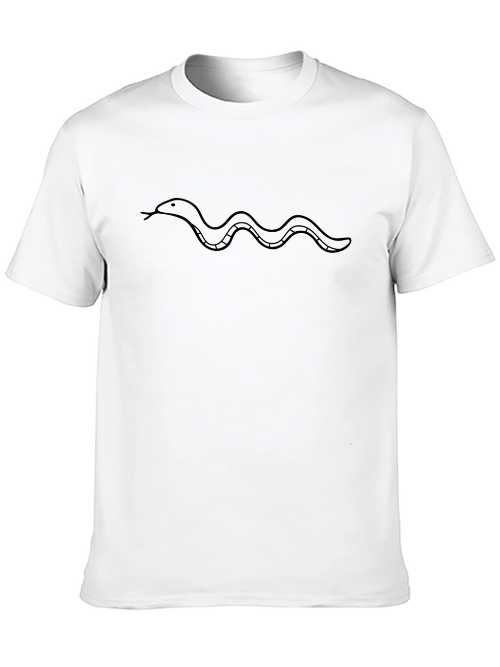 Simple Snake Tee - Minimalist Design
