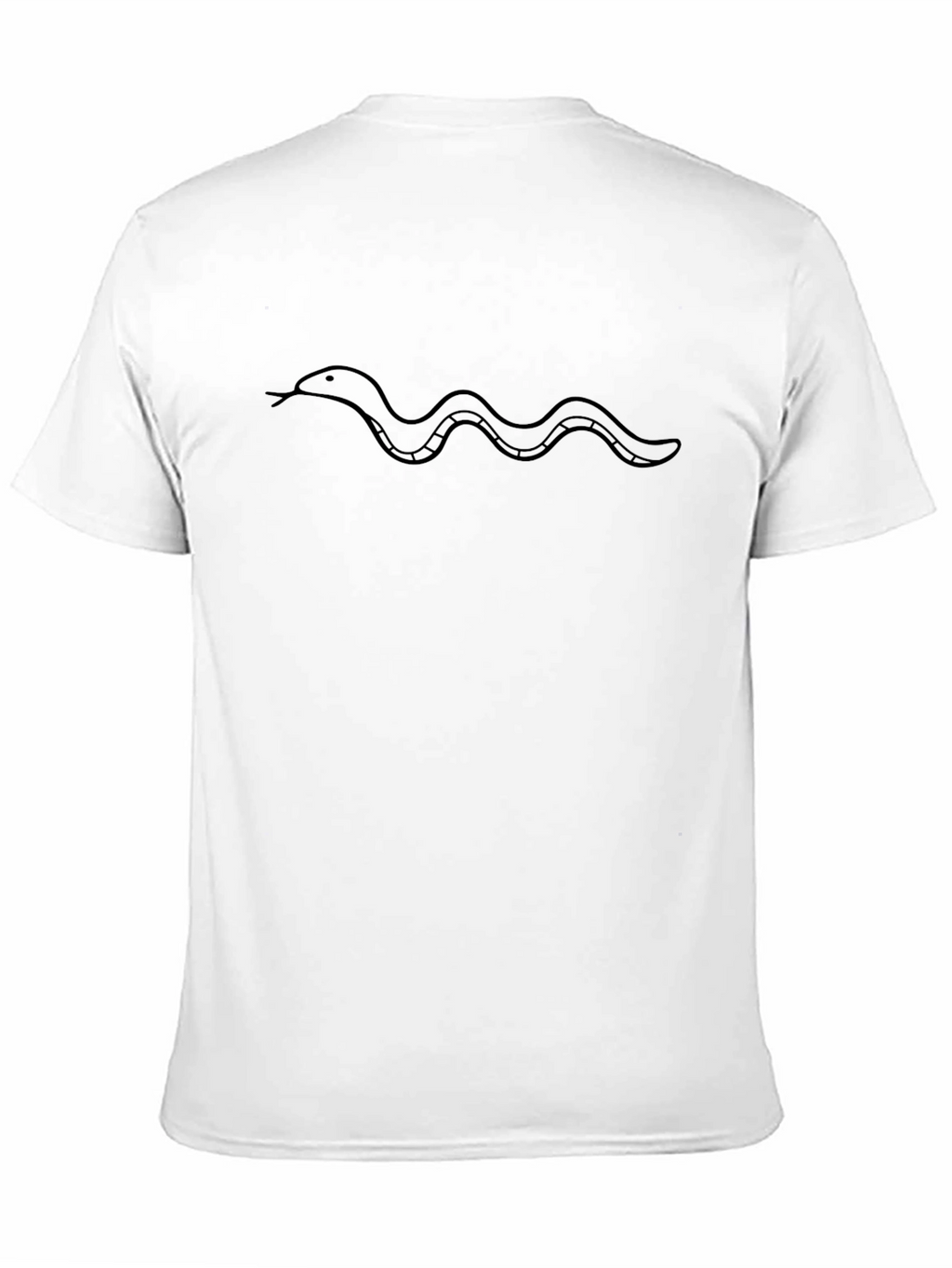 Simple Snake Tee - Minimalist Design