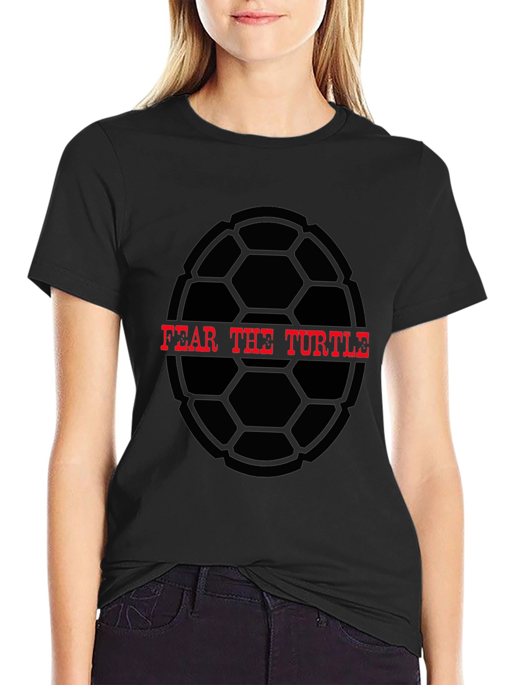 Fear The Turtle Graphic Tee - Black